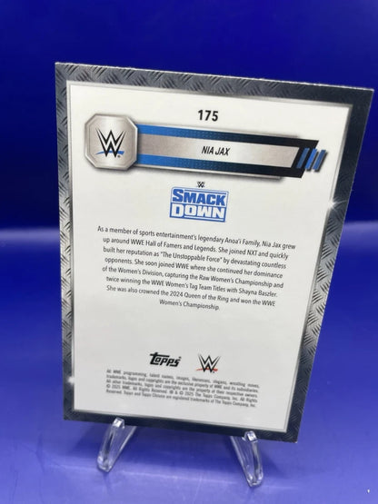 Nia Jax2025 Topps Chrome WWE Green Refractor