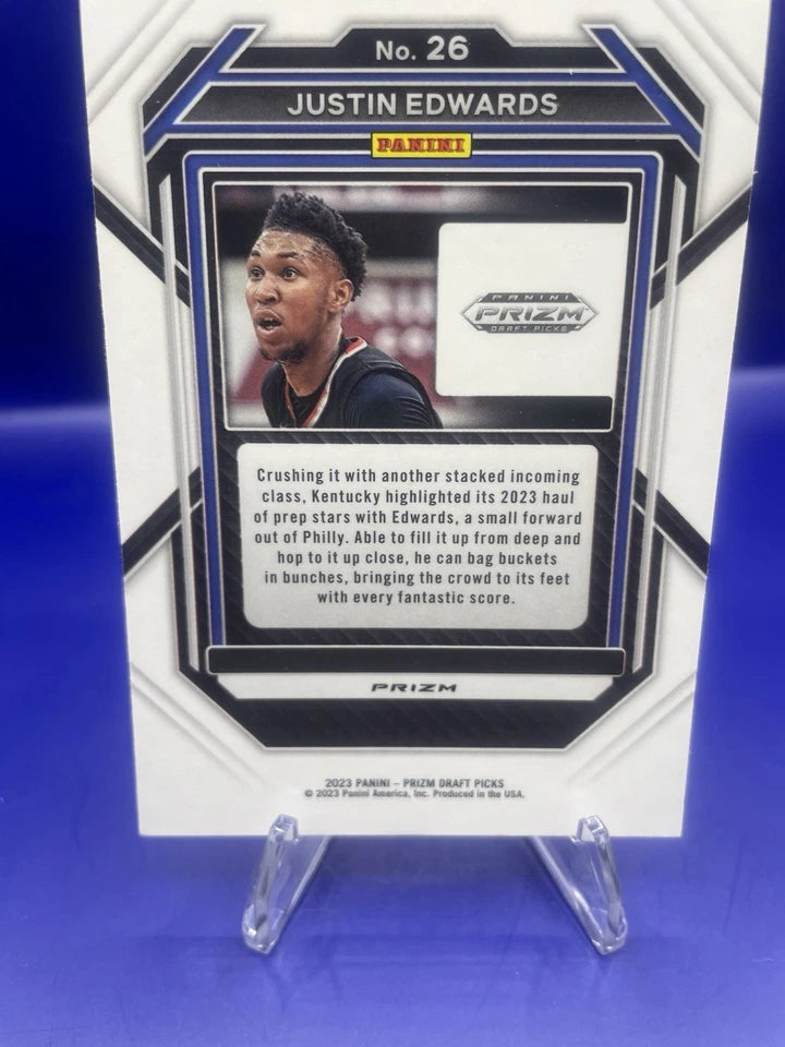 Justin Edwards 2023 Panini Purple Wave Prizm