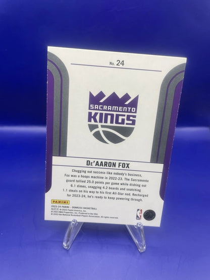 De’Aaron Fox 2023 Panini Donruss Franchise Features