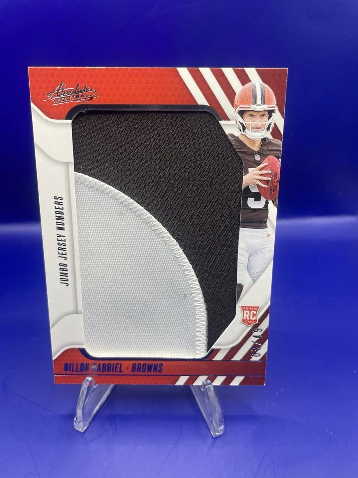 Dillon Gabriel 2025 Panini Absolute Rookie Jumbo Patch. /49
