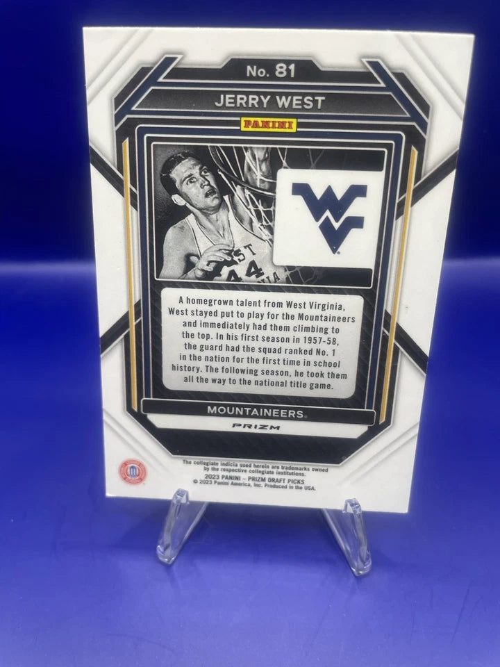 Jerry West 2023 Panini Green Prizm