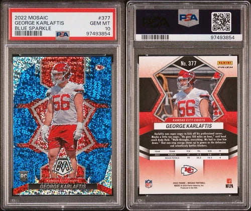 George Karlaftis RC Blue Sparkle Mosiac