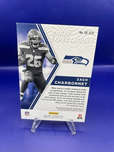 2023 Panini Illusions - Great Expectations Zach Charbonnet #GE-ZCH (MEM, RC)