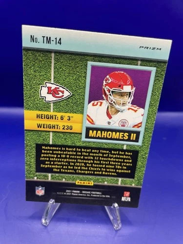 Patrick Mahomes II 2021 Panini Mosaic Touchdown Masters #TM-14 Manga Art
