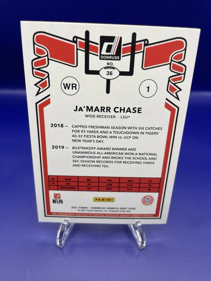 2021 Panini Chronicles Draft Picks - Donruss Retro Ja'Marr Chase #36 (RC)
