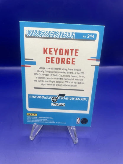 Keyonte George 2023 Donruss Baskeball Green Holo Laser Rated Rookie