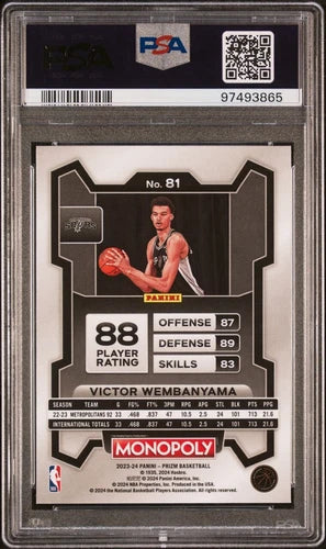 Victor Wembanyama RC Prizm Monopoly