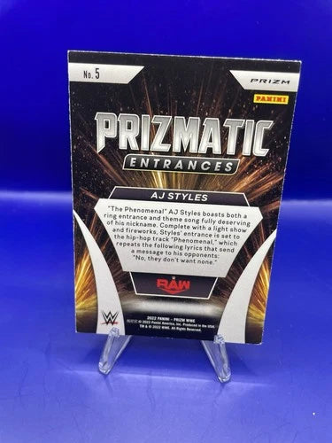 AJ Styles 2022 Panini Prizm Green Prizmatic