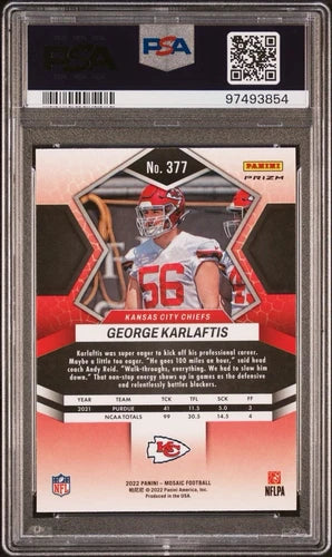 George Karlaftis RC Blue Sparkle Mosiac