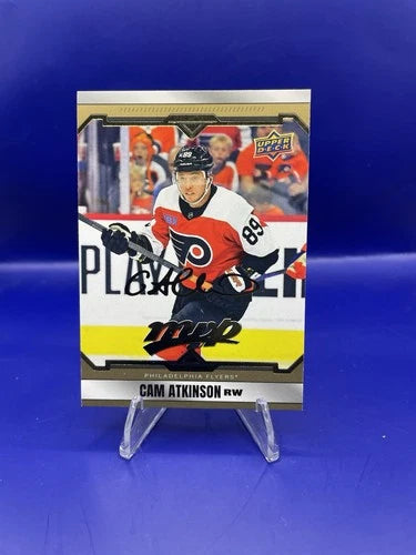Cam Atkinson 2024 Upper Deck MVP Hockey Gold Script