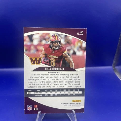 Brian Robinson Jr 2025 Panini Absolute /16