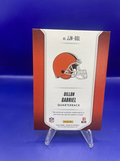 Dillon Gabriel 2025 Panini Absolute Rookie Jumbo Patch. /49