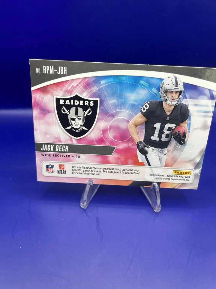 Jack Bech 2025 Panini Rookie Premier Rookie Patch Auto. /299