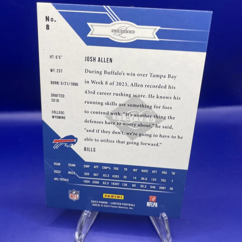 Josh Allen 2023 Panini Limited Football Black