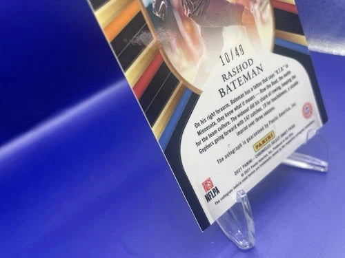 Rashod Bateman 2021 Panini Select In Flight Rookie Auto /40