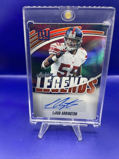 Lavar Arrington 2025 Panini Absolute Legends Auto /50