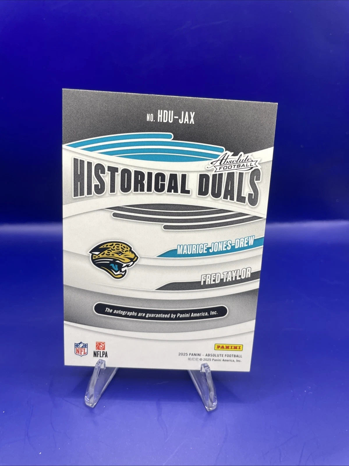 Fred Taylor and Maurice Jones-Drew. 2025 Panini Absolute Historical 2 Auto