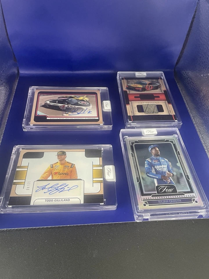 2025 Panini Turn Four Todd Gilliland /49 Auto Kevin Harvick Auto /49 and more